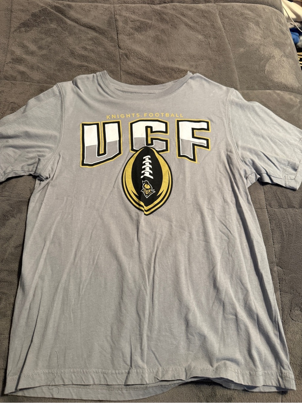 Colosseum Men's Gray Tee with Black & Gold Graphic Accents